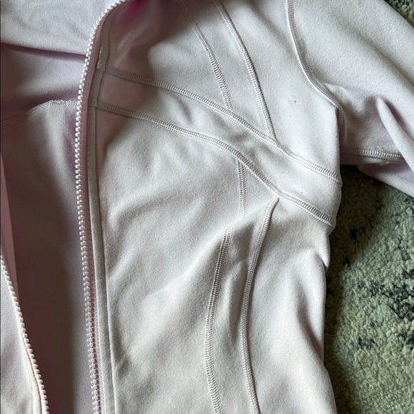 Lululemon Athletica Soft Pink Zip Top - Picture 7 of 14